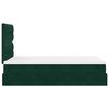 vidaXL Cadre de lit ottoman avec matelas vert fonc&eacute; 120x190 cm velours
