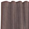vidaXL Rideaux en voile avec passe-tringles 2 pcs marron