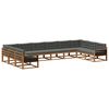 vidaXL Ensemble de canap&eacute;s d'ext&eacute;rieur 10 pc Naturel et Anthracite