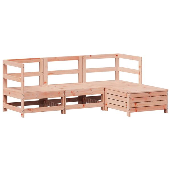 vidaXL Salon de jardin 4 pcs bois massif sapin de douglas