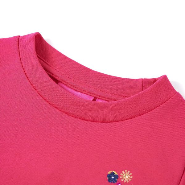 Sweatshirt pour enfants rose vif 128