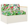 vidaXL Ensemble de coussins Floral 3 pcs Multicolore Tissu Oxford