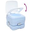 vidaXL Toilette de Camping Bleu Clair et Blanc 41,5 x 36,5 x 30 cm