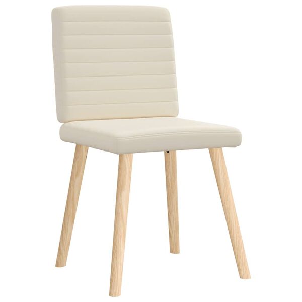 vidaXL Chaises &agrave; manger lot de 4 Lin