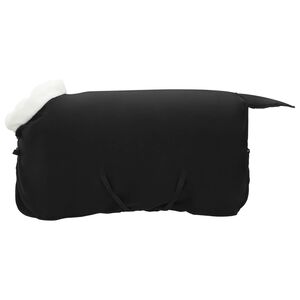 vidaXL Couverture &Eacute;quine Noir 75 cm Fleece polaire