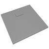 vidaXL Receveur de douche SMC Gris 90x90 cm