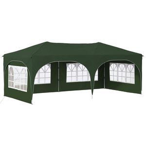 vidaXL Tente de f&ecirc;te pop-up Vert 575 x 288 x 245 cm Tissu Oxford