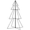 vidaXL Arbre de No&euml;l c&ocirc;ne 160 LED d'int&eacute;rieur/d'ext&eacute;rieur 78x120 cm