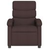 vidaXL Fauteuil de massage inclinable Marron fonc&eacute; Tissu