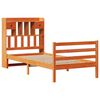 vidaXL Lit biblioth&egrave;que sans matelas cire marron 100x200 cm pin massif