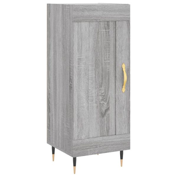 vidaXL Buffet Sonoma gris 34,5x34x90 cm Bois d'ingénierie