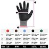 vidaXL Gants de Travail 24 pcs Gris et Noir 7 / S Polyester