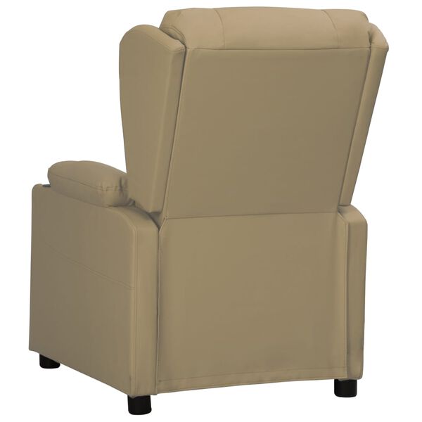 vidaXL Fauteuil inclinable Cappuccino Similicuir