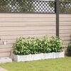 vidaXL Cache-pot de jardin 4 pcs Blanc Acier