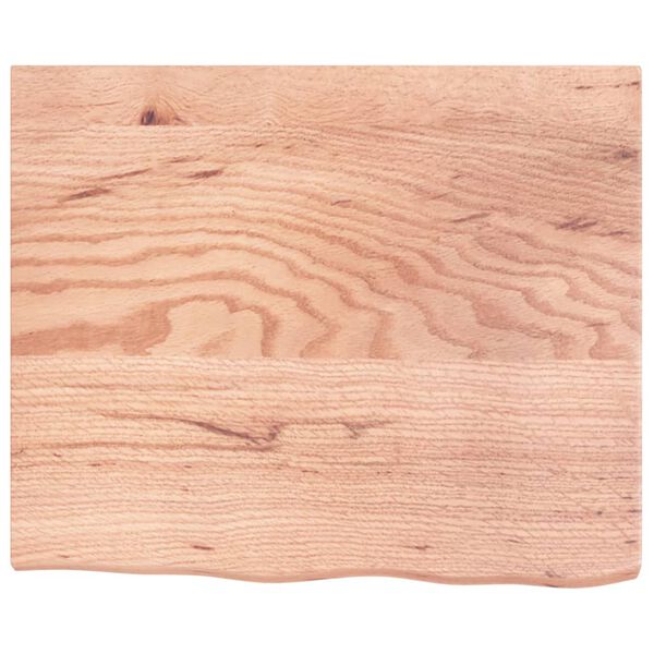 vidaXL Comptoir de salle de bain marron 60x50x(2-4) cm bois traité