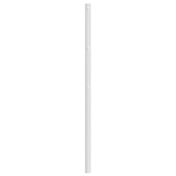 vidaXL T&ecirc;te de lit de remplacement m&eacute;tal blanc 100 cm