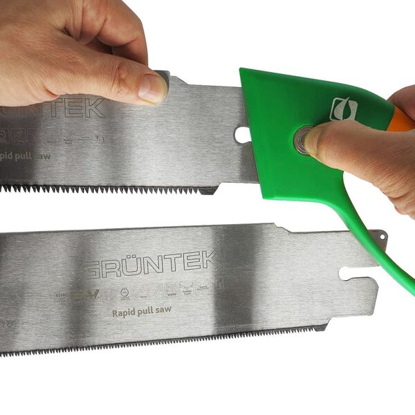 GR&Uuml;NTEK Scie de jardin PIRANHA avec 2 lames 520 mm