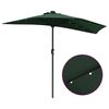 vidaXL Parasol de jardin Vert 294 x 150 x 223 cm tissu