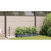 vidaXL Cache-pot de jardin 4 pcs Gris Clair Acier