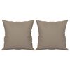 vidaXL Canap&eacute; 3 places avec oreillers taupe 180 cm tissu microfibre