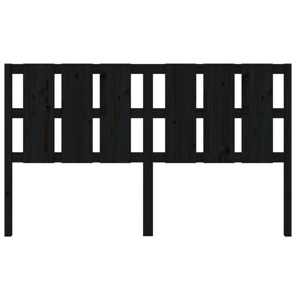 vidaXL Tête de lit Noir 165,5x4x100 cm Bois massif de pin