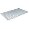 vidaXL Grille Argent 80 x 50 x 2 cm Acier galvanis&eacute; &agrave; chaud