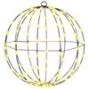 vidaXL Boule avec 192 LED 2 pcs Blanc chaud 40 x 40 x 43,5 cm M&eacute;tal