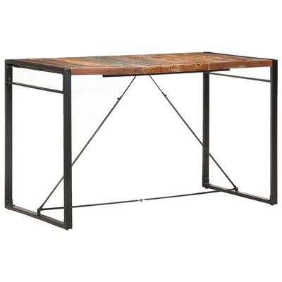 vidaXL Table de bar 180x90x110 cm Bois de récupération solide