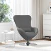 vidaXL Fauteuil &oelig;uf Gris fonc&eacute; 63 x 73 x 90 cm tissu