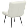 vidaXL Chaise de relaxation cr&egrave;me 64x74x84 cm velours