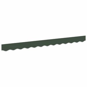 vidaXL Remplacement de lambrequin Vert fonc&eacute; 236 x 20 cm Polyester
