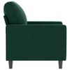 vidaXL Fauteuil Vert foncé 60 cm Velours