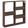 vidaXL Armoire murale ch&ecirc;ne marron 80x15x80 cm bois d'ing&eacute;nierie