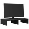 vidaXL Support de moniteur noir 50x27x10 cm bois d'ing&eacute;nierie