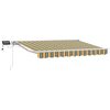 vidaXL Cadre de store manuel avec LEDs Vert, Jaune, Blanc 3,5 x 2,5 m
