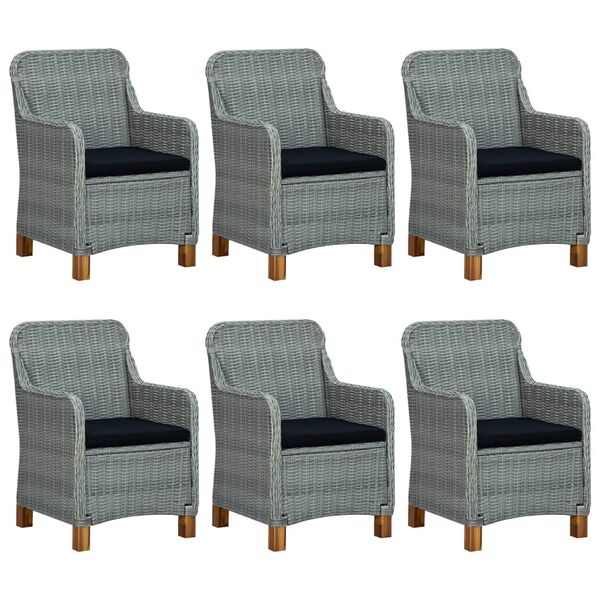 vidaXL Ensemble à manger de jardin 9 pcs Gris clair