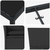 vidaXL Ensemble de salle &agrave; manger pour jardin 7 pcs Noir polyrotin