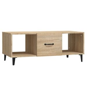 vidaXL Table basse Ch&ecirc;ne sonoma 102x50x40 cm Bois d'ing&eacute;nierie