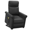 vidaXL Fauteuil de massage Noir Similicuir