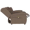 vidaXL Fauteuil de massage inclinable porte-gobelet 2 places taupe