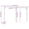 vidaXL Pergola de jardin 410 x 40 x 203 cm Bois