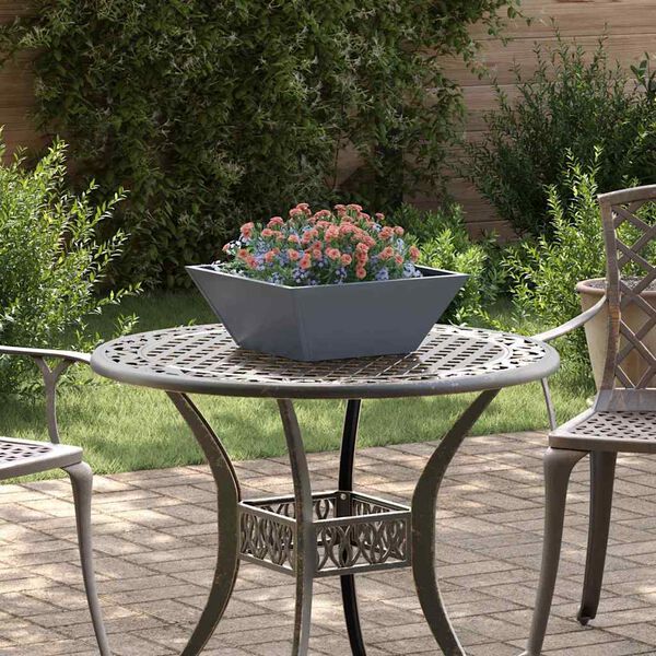 vidaXL Cache-pot de jardin Anthracite 40 x 40 x 15 cm