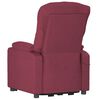 vidaXL Fauteuil inclinable &eacute;lectrique Rouge bordeaux Tissu