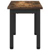 vidaXL Table basse Ch&ecirc;ne Fum&eacute; 60 x 30 x 36 cm Bois d'ing&eacute;nierie
