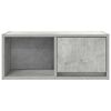vidaXL Meuble TV gris béton 60x31x25,5 cm bois d'ingénierie