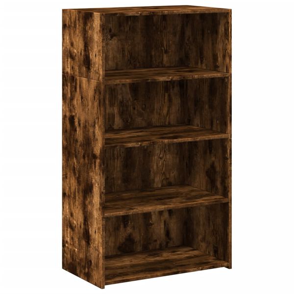 vidaXL Buffet haut ch&ecirc;ne fum&eacute; 70x41x124 cm bois d'ing&eacute;nierie