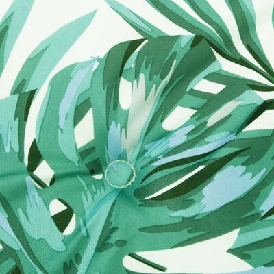 vidaXL Coussin de banc de jardin motif de feuilles 180x50x3 cm
