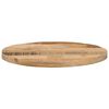 vidaXL Dessus de table Ø 60x1,5 cm rond bois massif de manguier brut