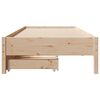 vidaXL Cadre de lit sans matelas 75x190 cm bois de pin massif