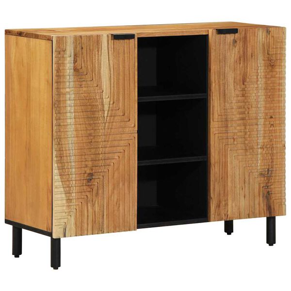 vidaXL Buffet Naturel 90 x 33,5 x 75 cm Bois d'Acacia Massif